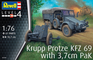 Krupp Protze KFZ 69 with 3,7cm Pak 